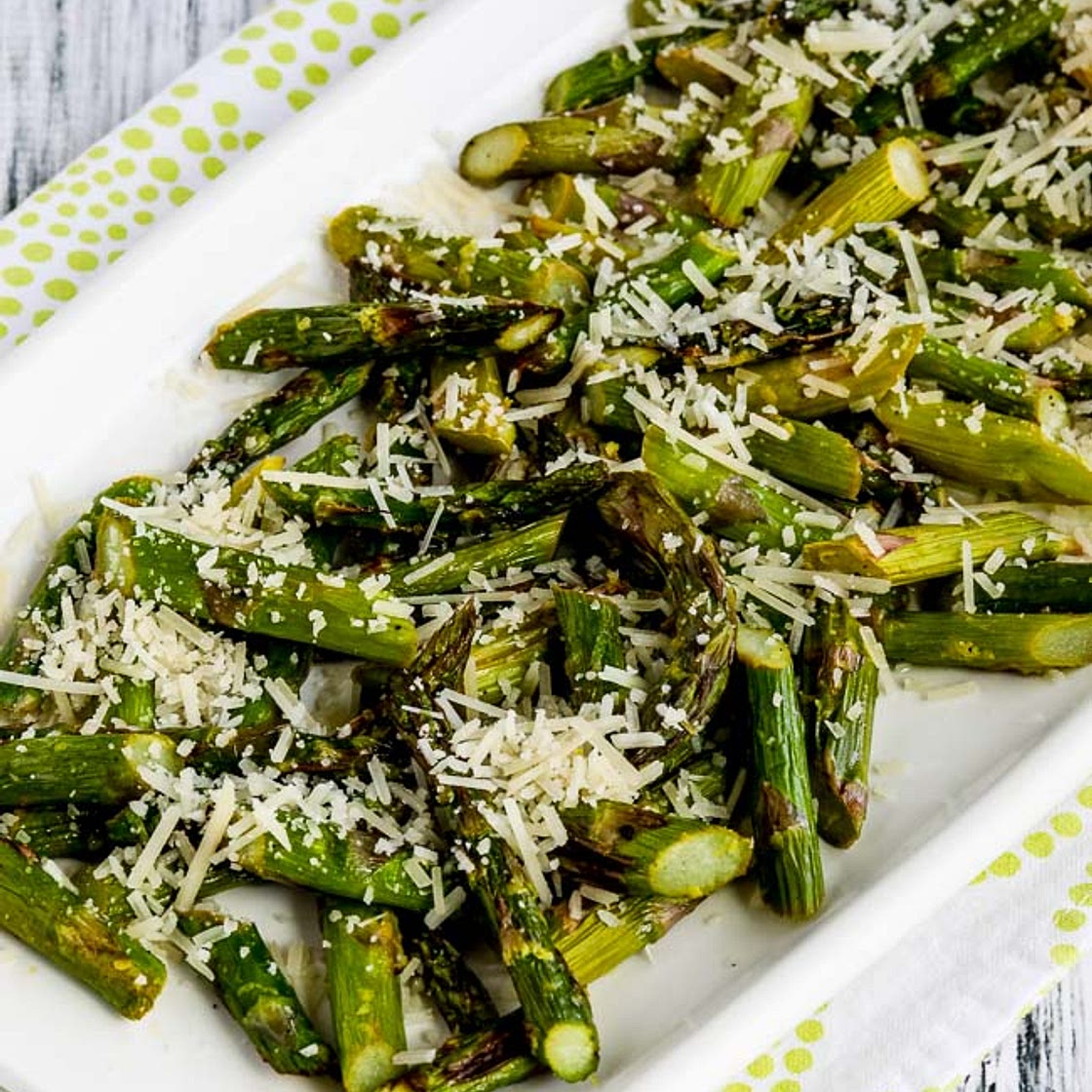 Air Fryer Asparagus with Lemon and Parmesan