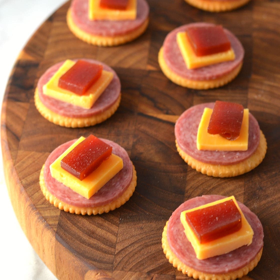 Puerto Rican Salami, Guava and Cheese Appetizers (Entremeses Tipicos)