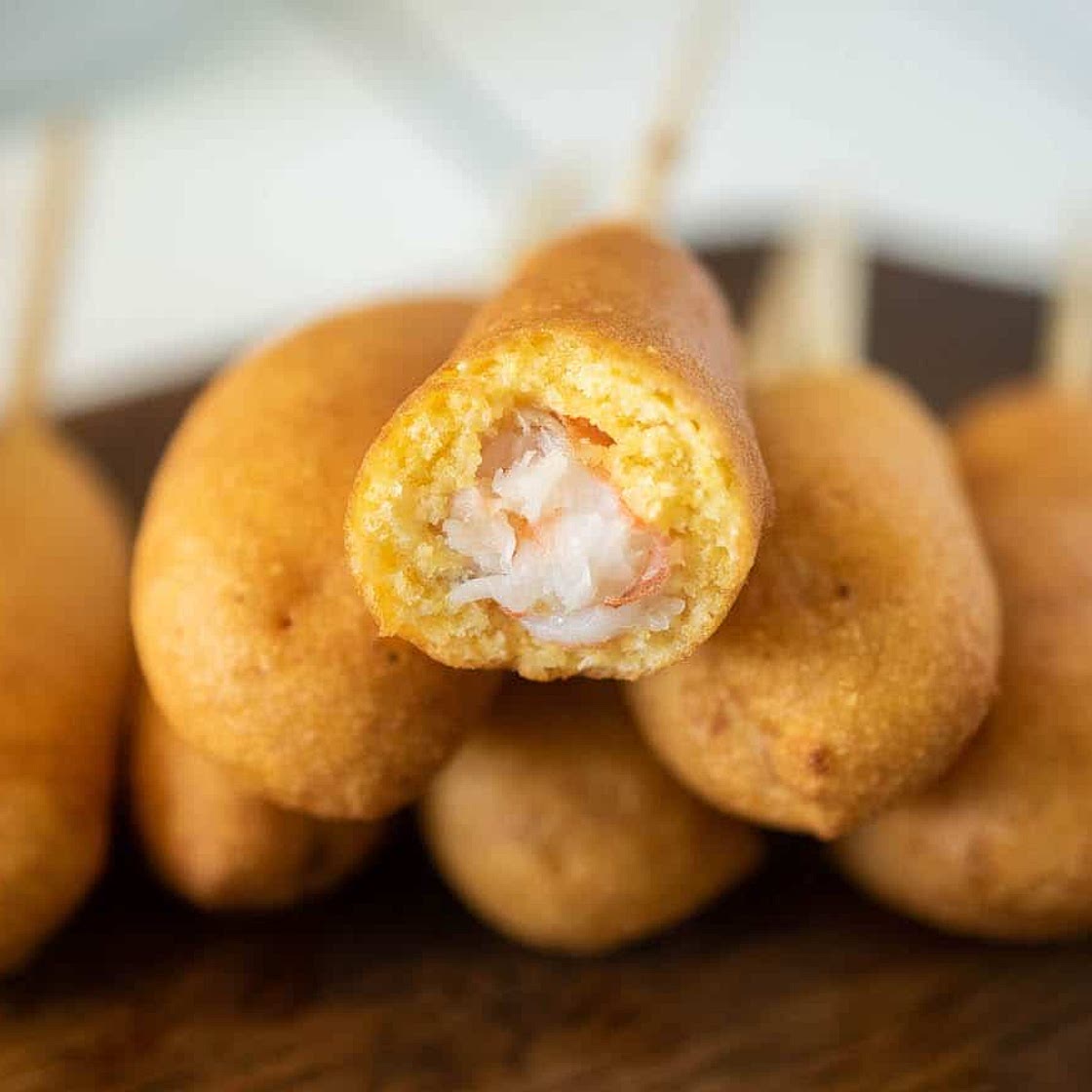 Shrimp Corn Dogs with Creamy Chipotle Dip