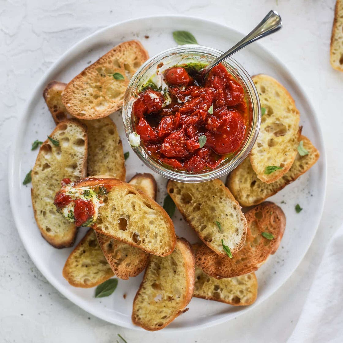 Ricotta and Tomato Jam Jar