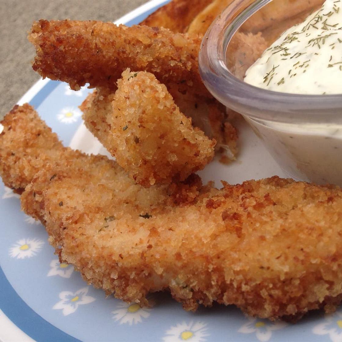 Light and Crispy Fried Halibut