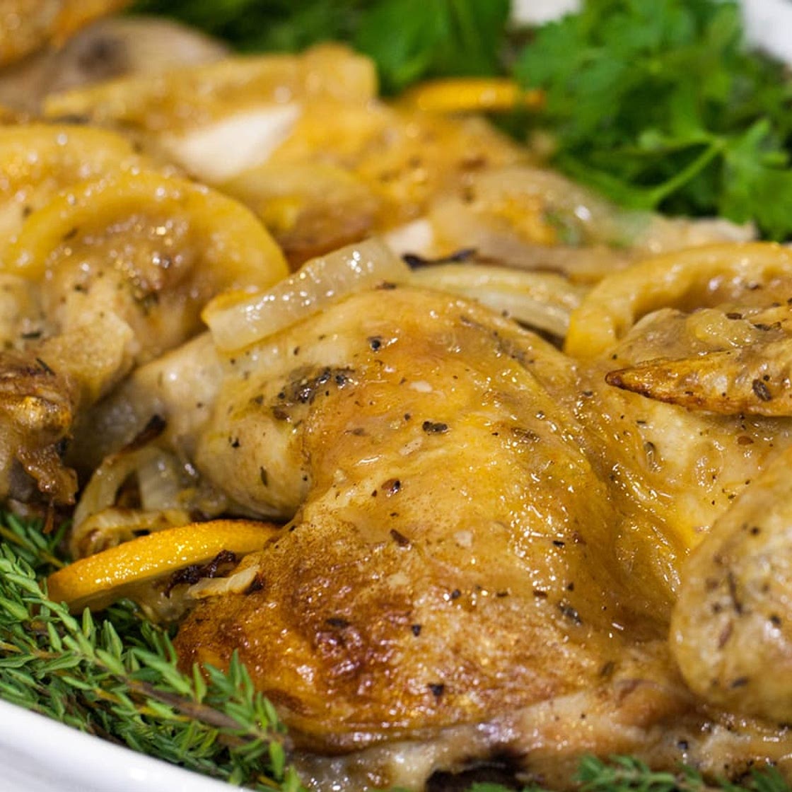 Ina Garten's Skillet-Roasted Lemon Chicken recipe