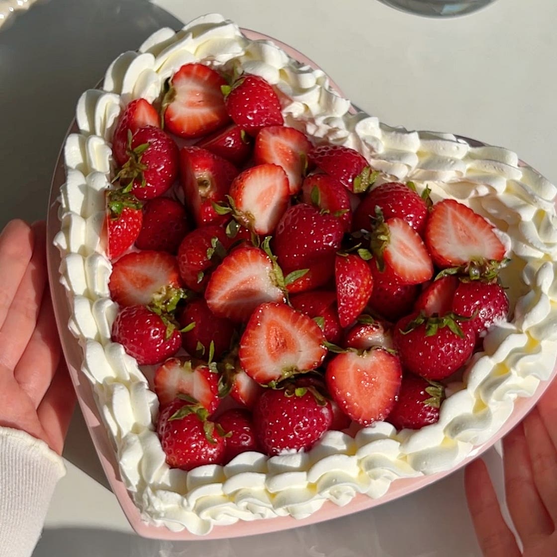 Strawberry tres leches cake