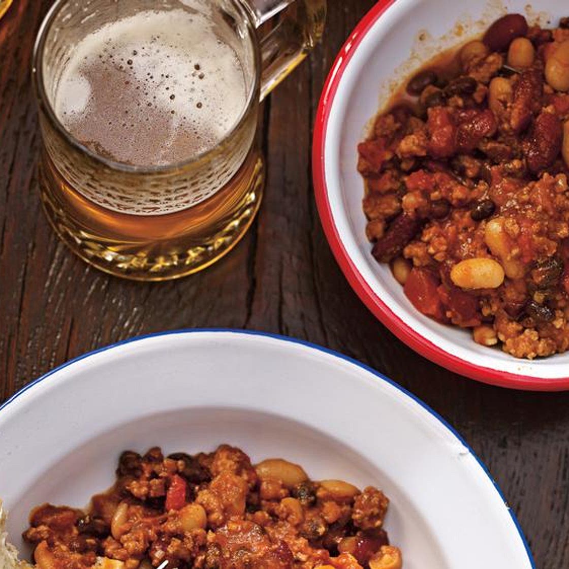 Chili de porc aux trois haricots