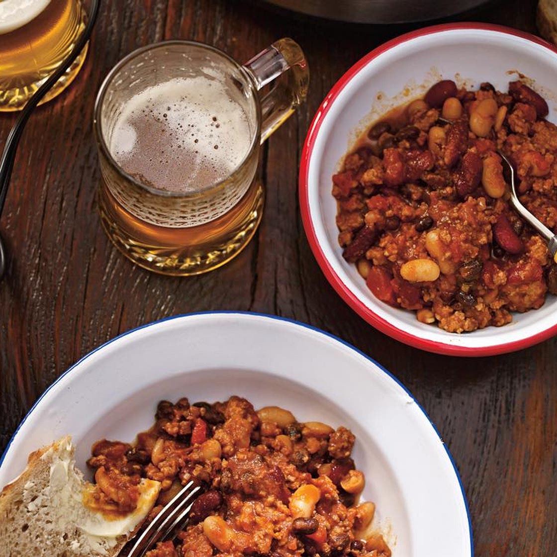 Chili de porc aux trois haricots