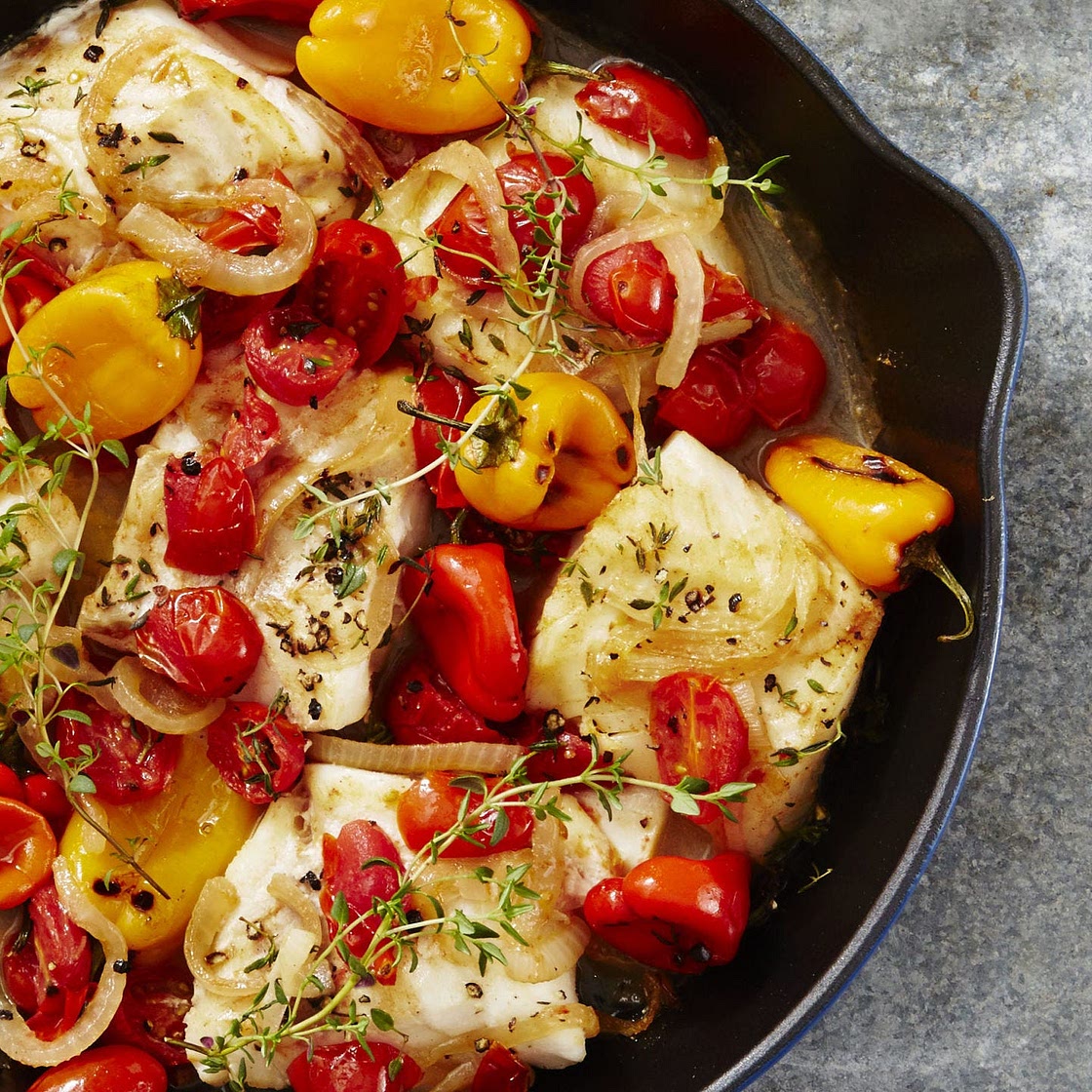 Mediterranean Baked Cod