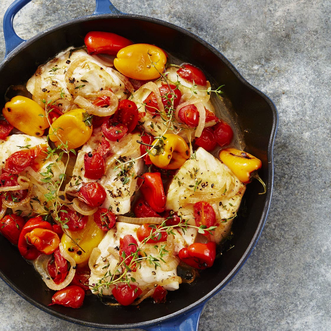 Mediterranean Baked Cod