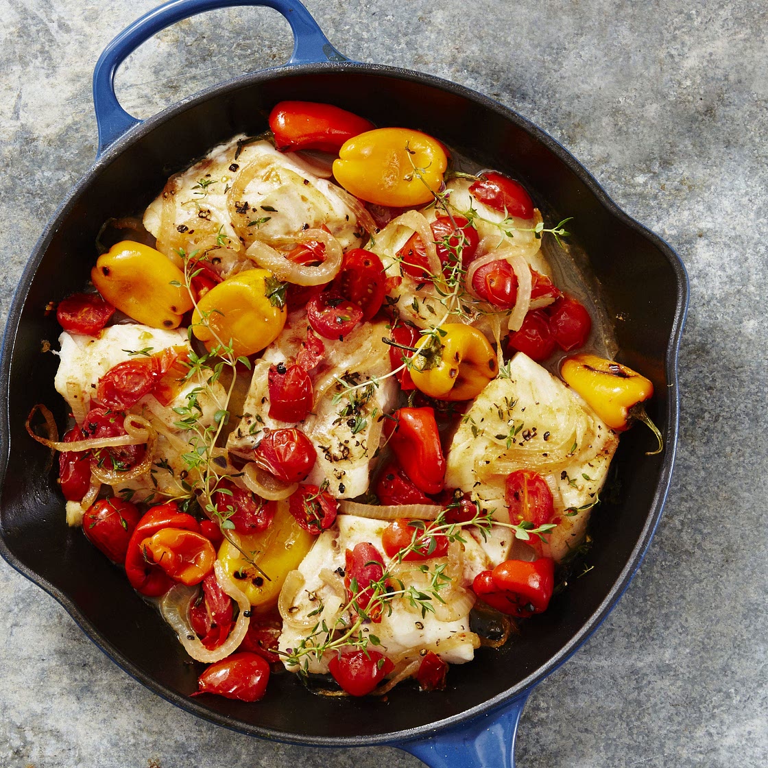 Mediterranean Baked Cod