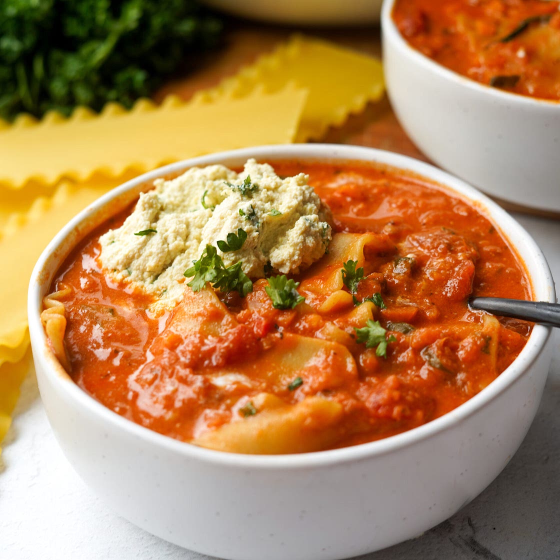 Vegan Lasagna Soup