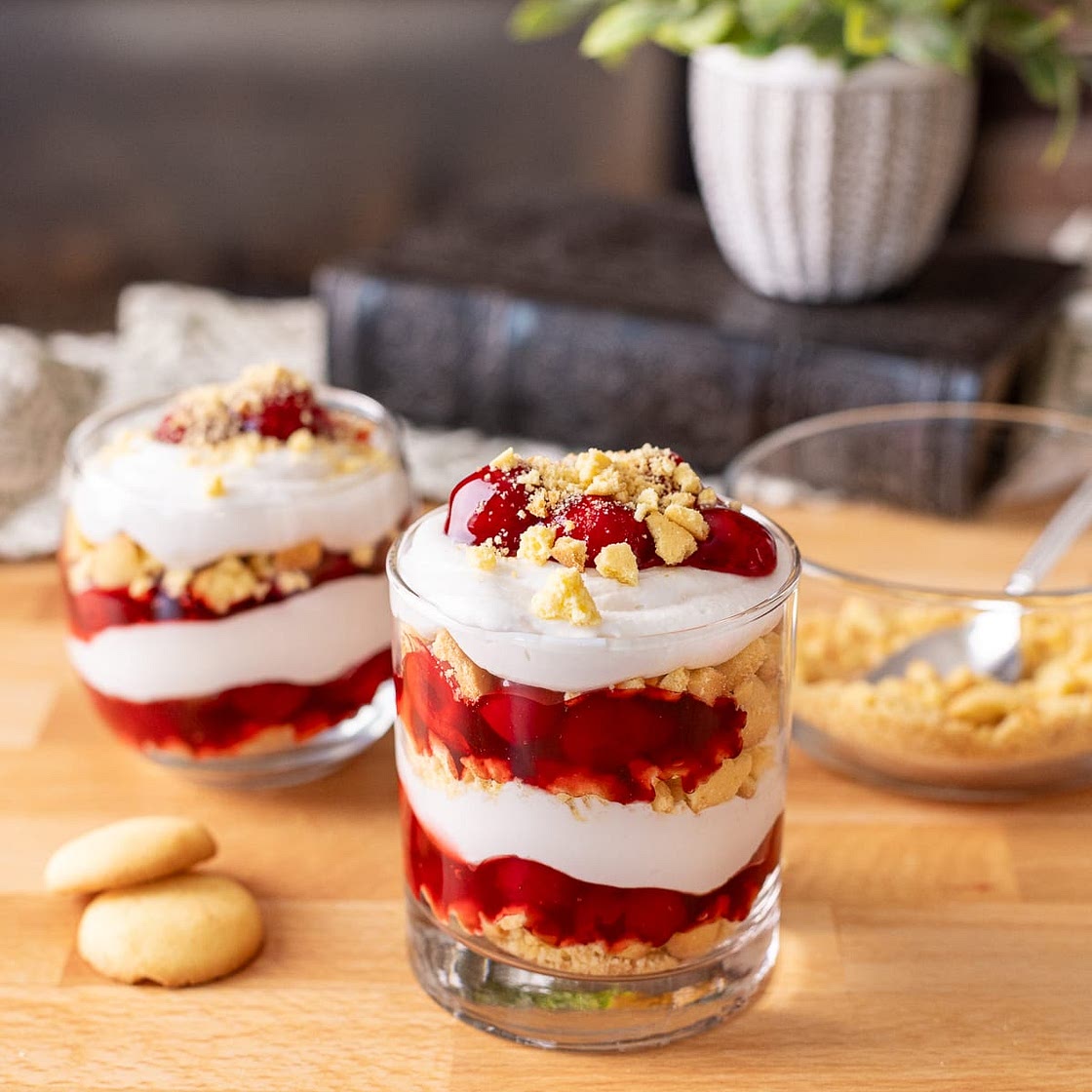 Dairy Free Cherry Cheesecake Cups (Gluten Free)