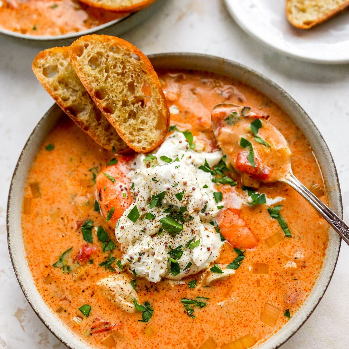 Slow-Cooker Shrimp & Crab Bisque
