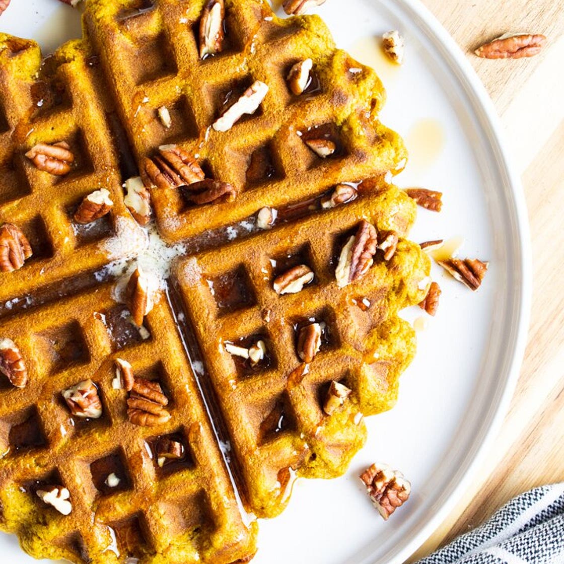 Easy AIP Pumpkin Waffles (in a Blender!)