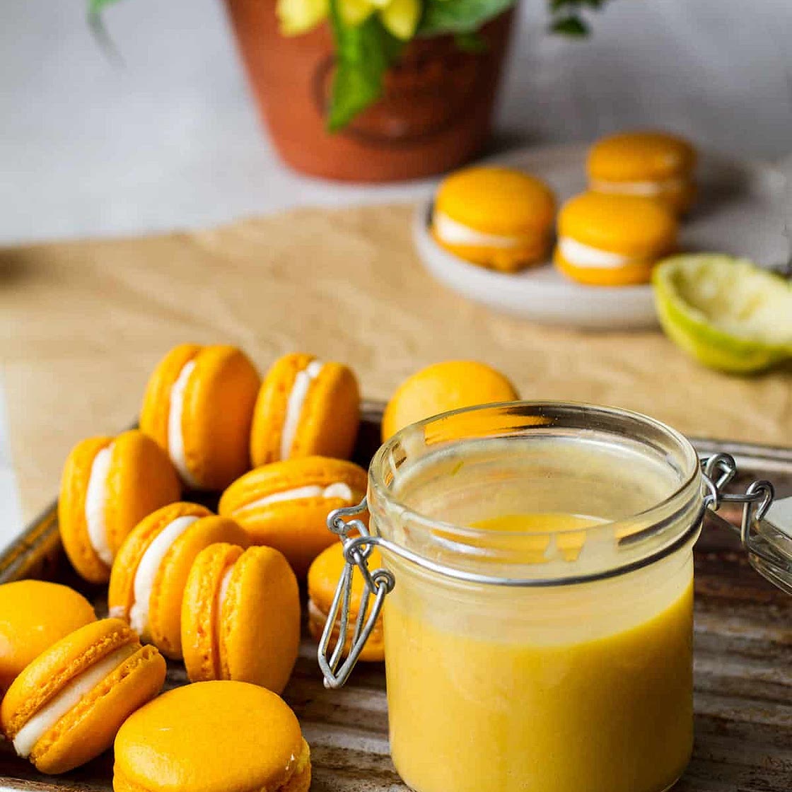Lime and Mango Curd (+ Sunshine Mango Macarons)