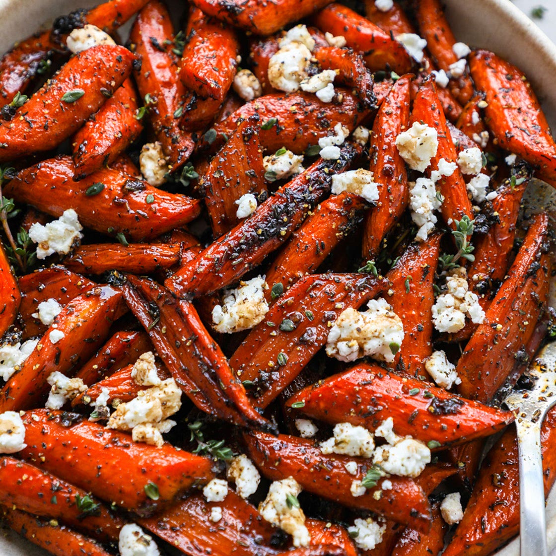Honey Balsamic Roasted Carrots