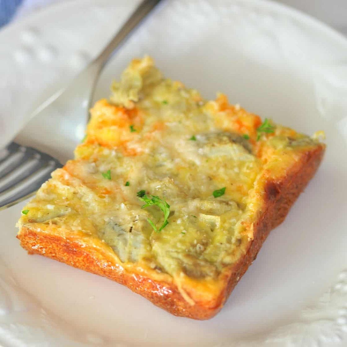 Keto Artichoke and Onion Frittata