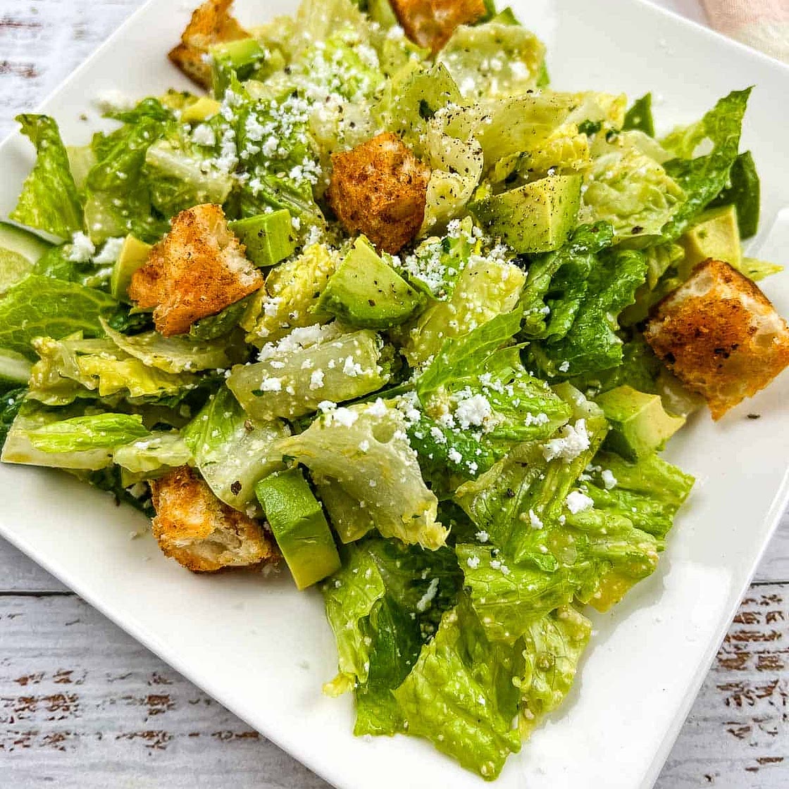 Tex-Mex Caesar Salad with Chipotle Croutons