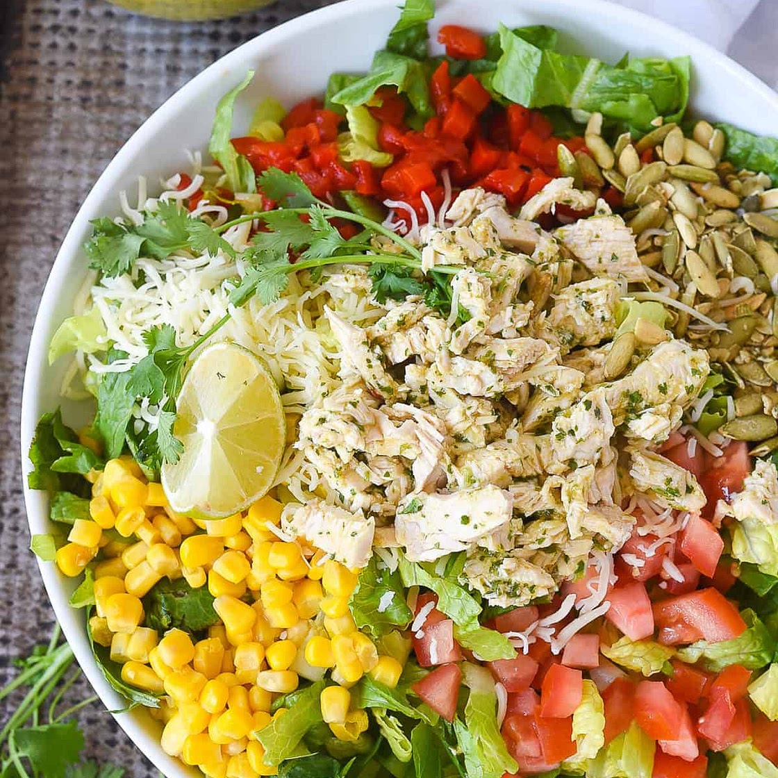 Cilantro Lime Chicken Chop Salad