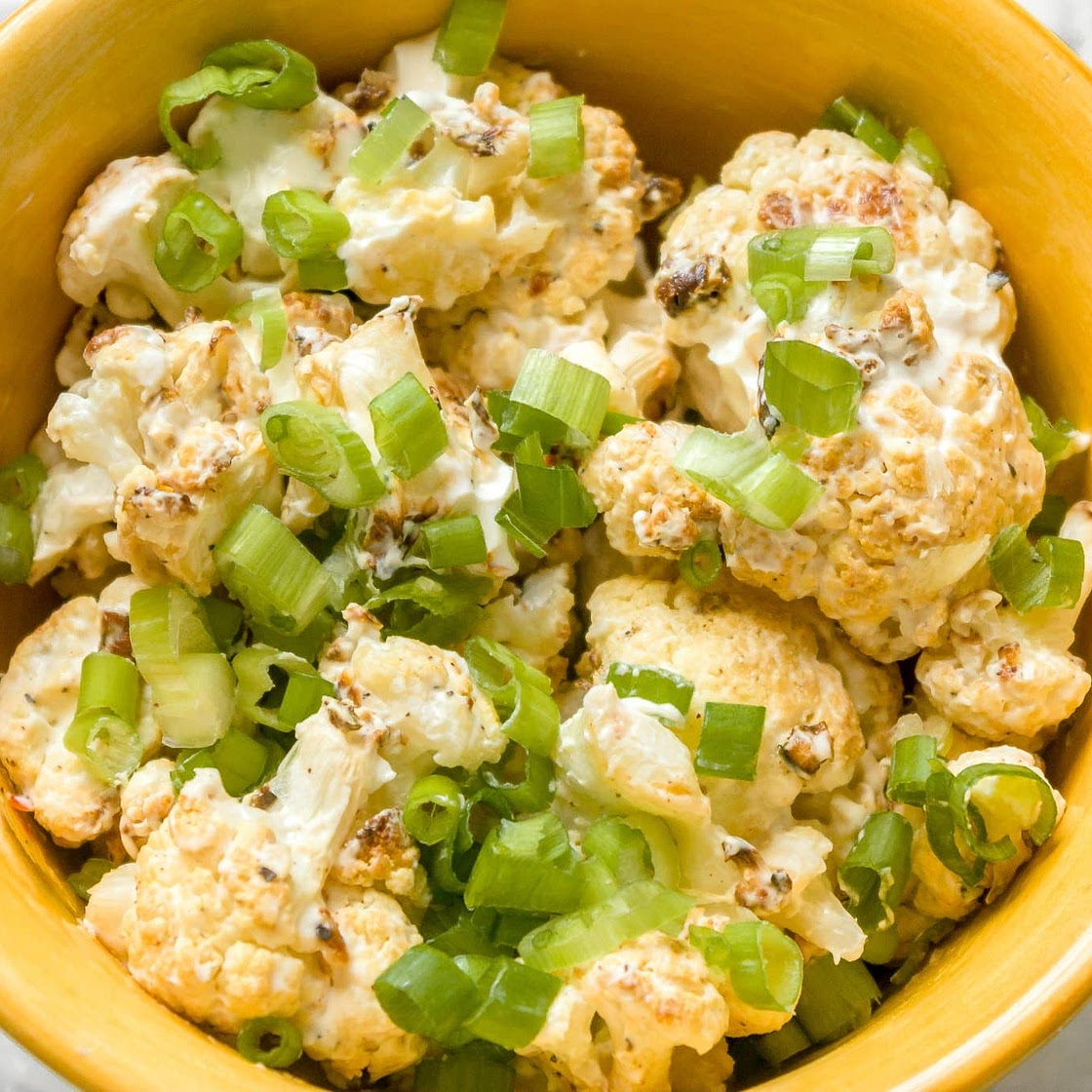 Creamy Lemon-Garlic Roasted Cauliflower