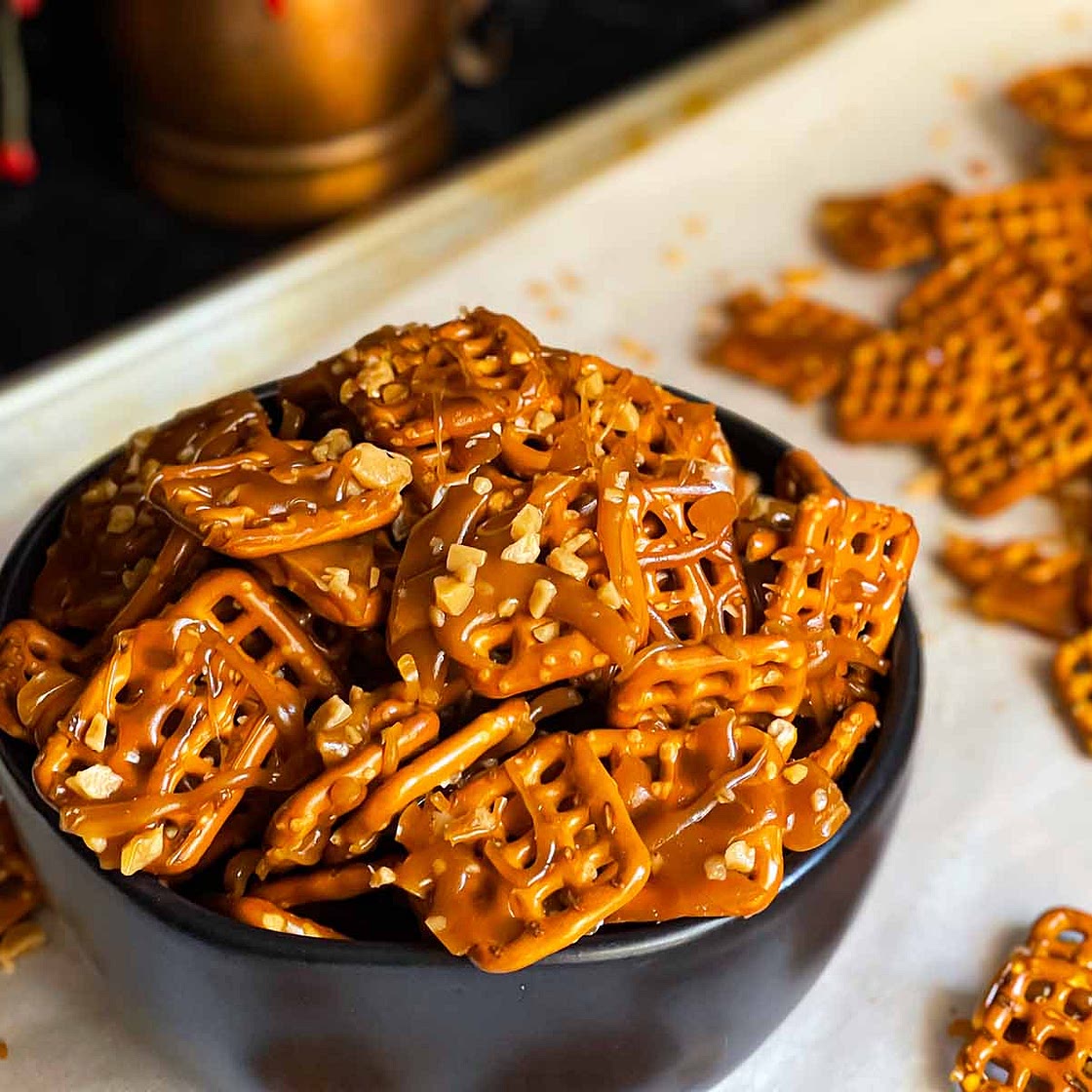 Butter Toffee Pretzels Recipe