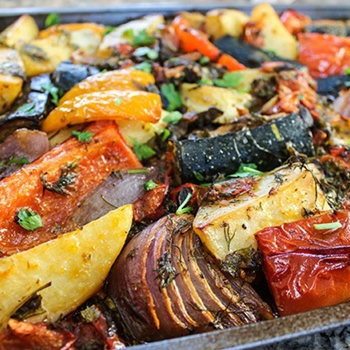 Greek Briam (Summer Vegetables Baked in Olive Oil)