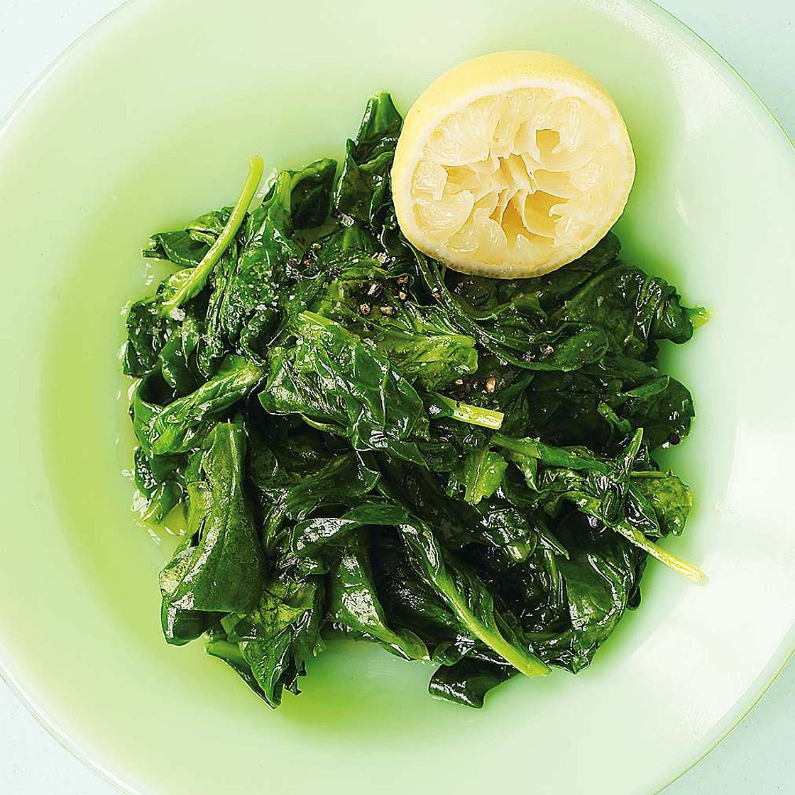 Sauteed Spinach with Garlic and Lemon