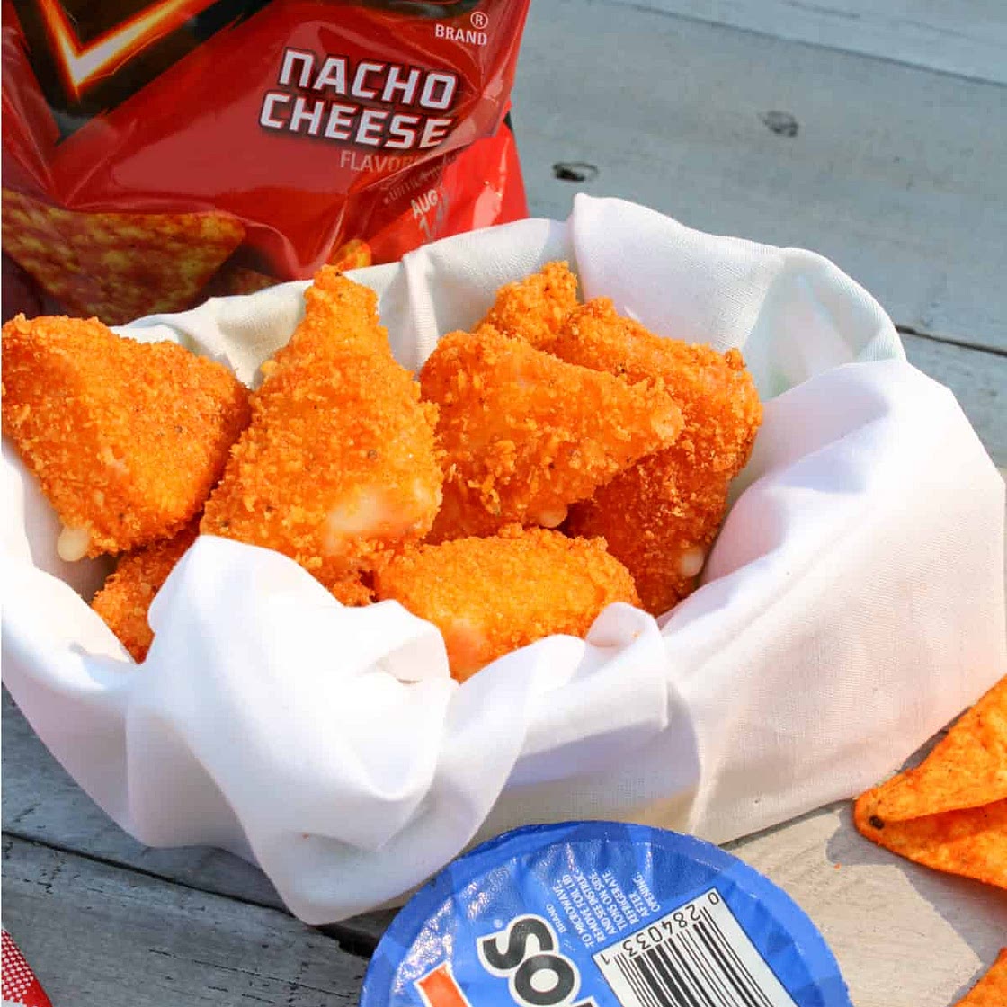 Fried Cheese Stuffed Doritos