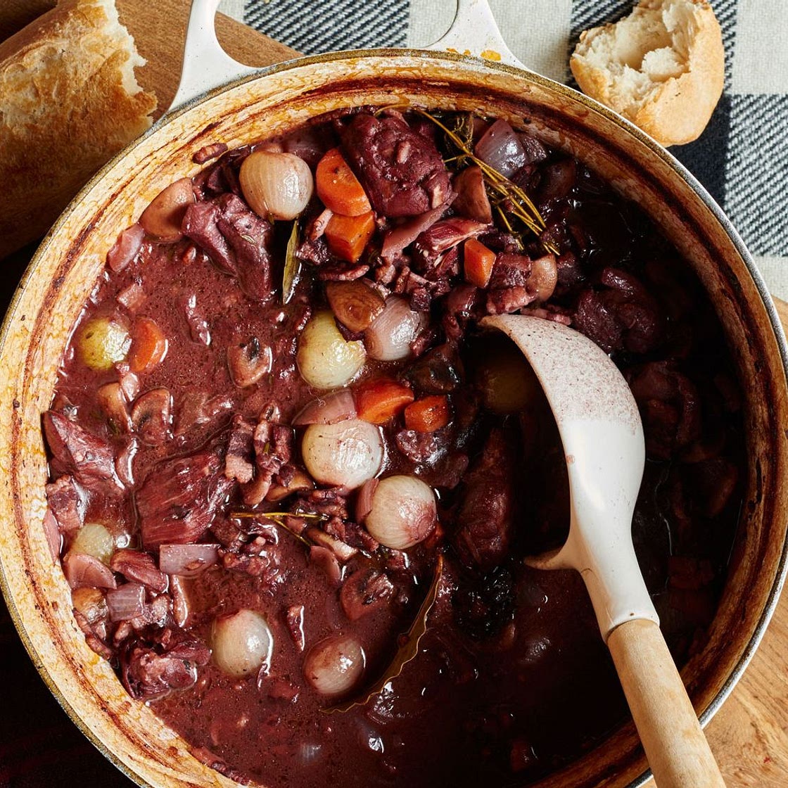 Coq au Vin With Cocoa Powder
