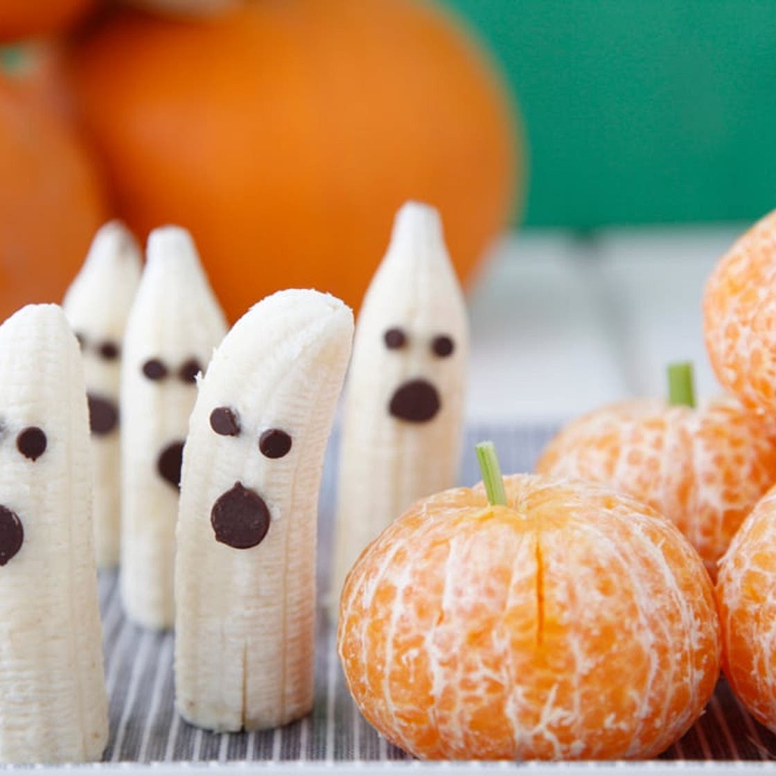 Tangerine Pumpkins + Banana Ghosts