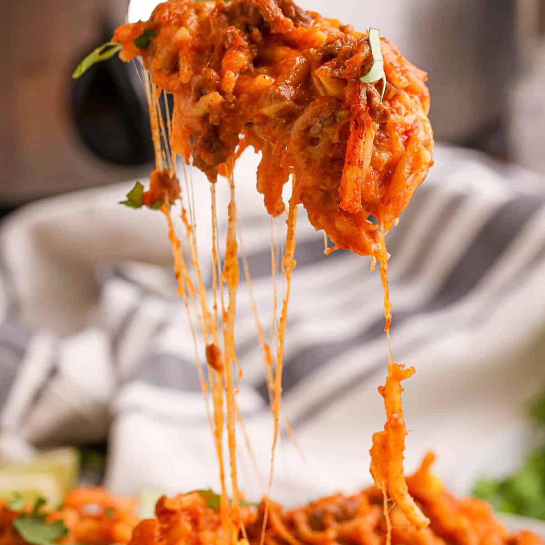 CrockPot Taco Spaghetti