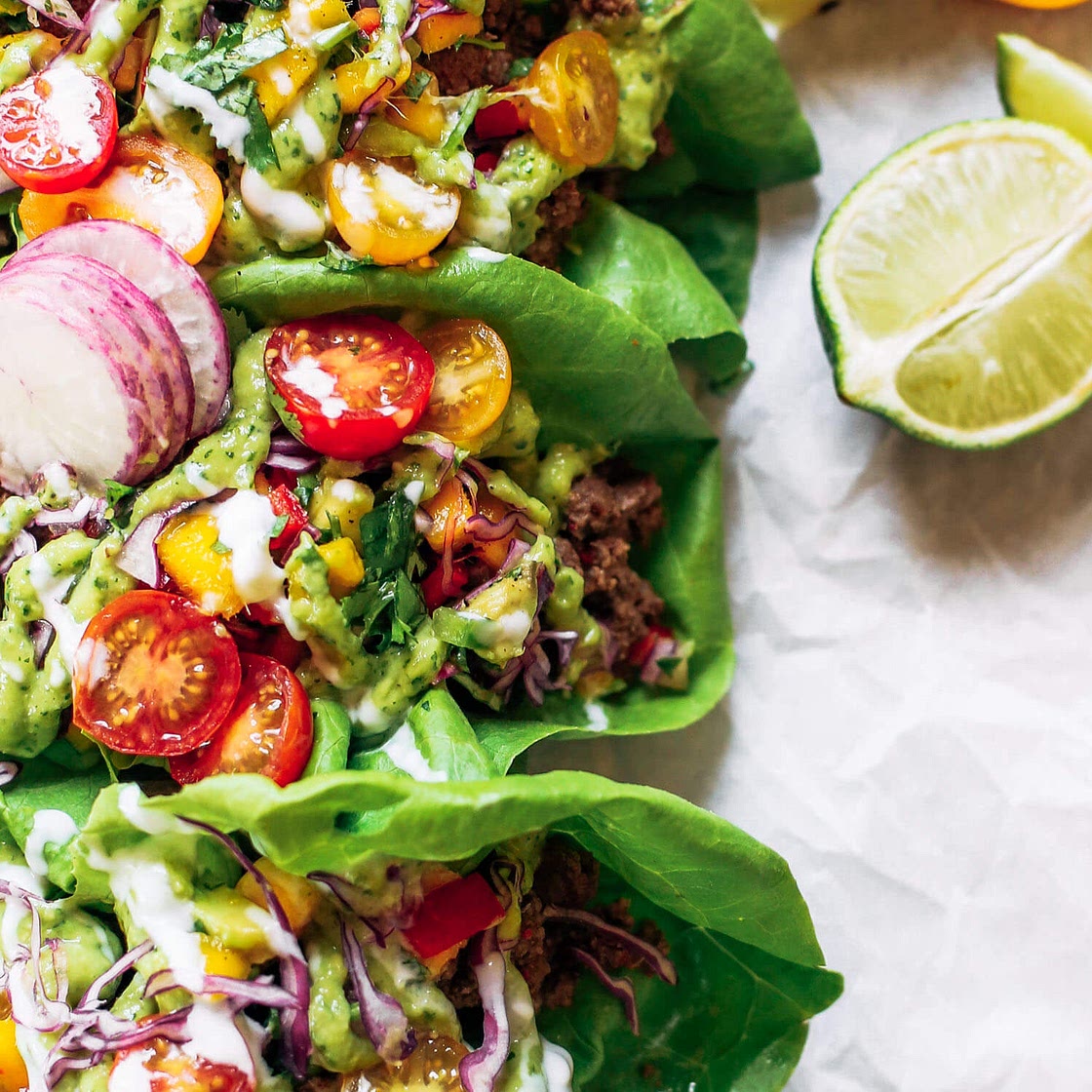 Whole30 Dinner Tacos With Mango Lime Salsa