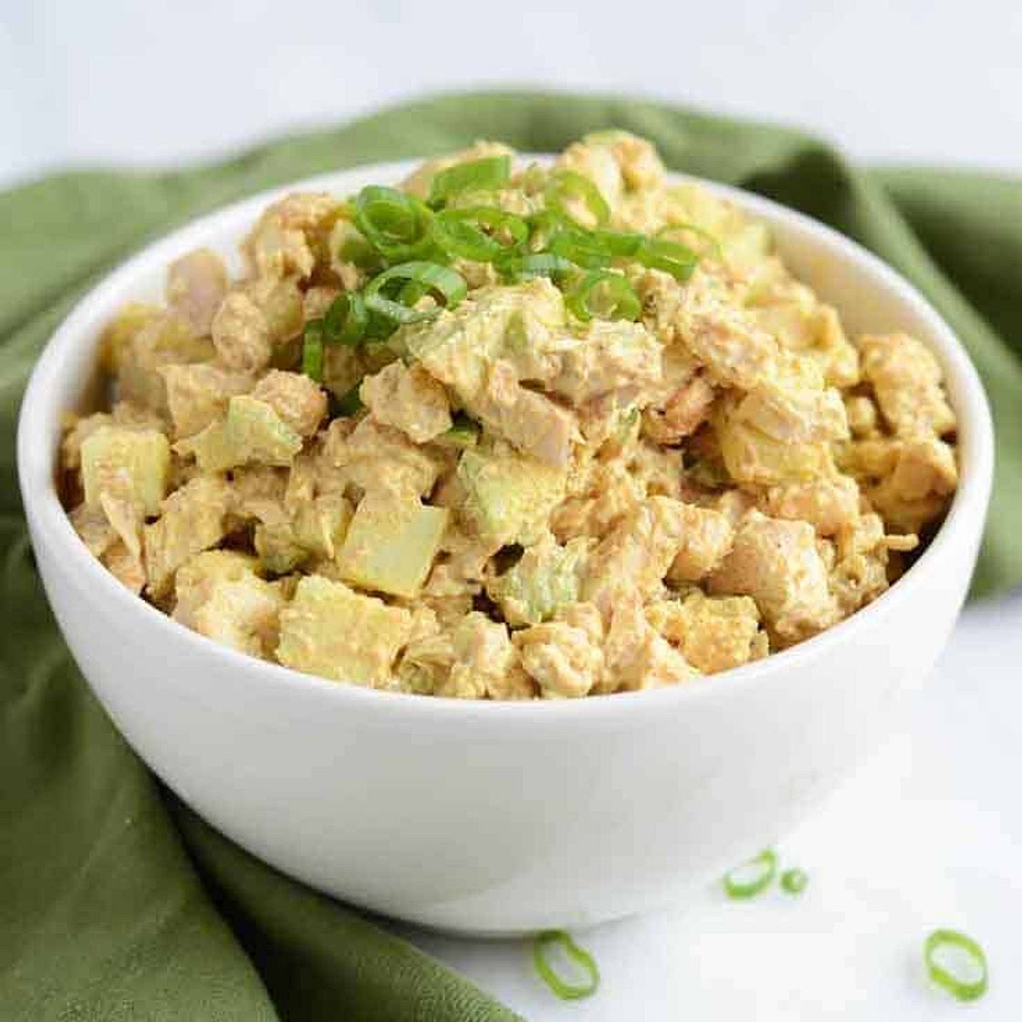 Healthy Curried Chicken Salad With Apples