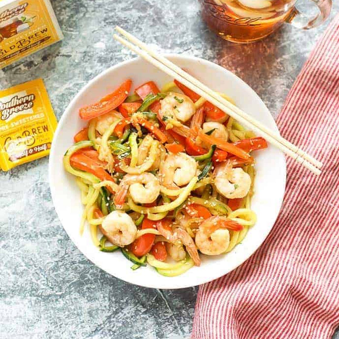 Garlic Shrimp with Zucchini Noodles