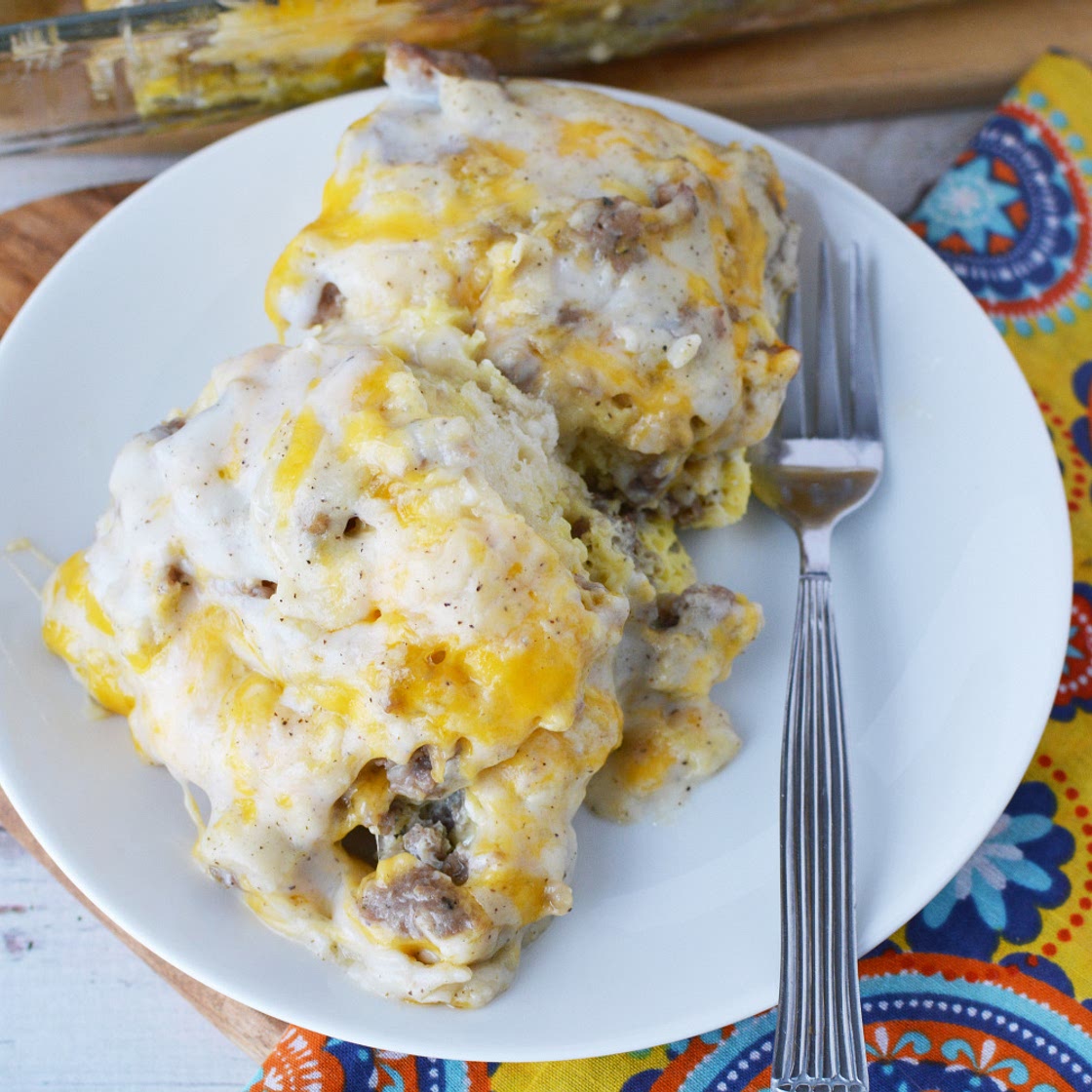 Biscuits and Gravy Casserole
