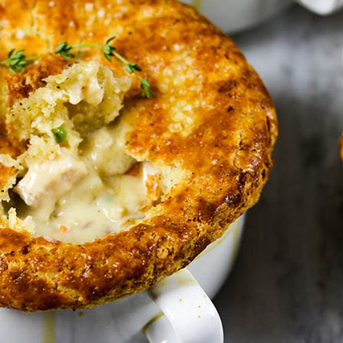 Mini Leftover Turkey Pot Pies