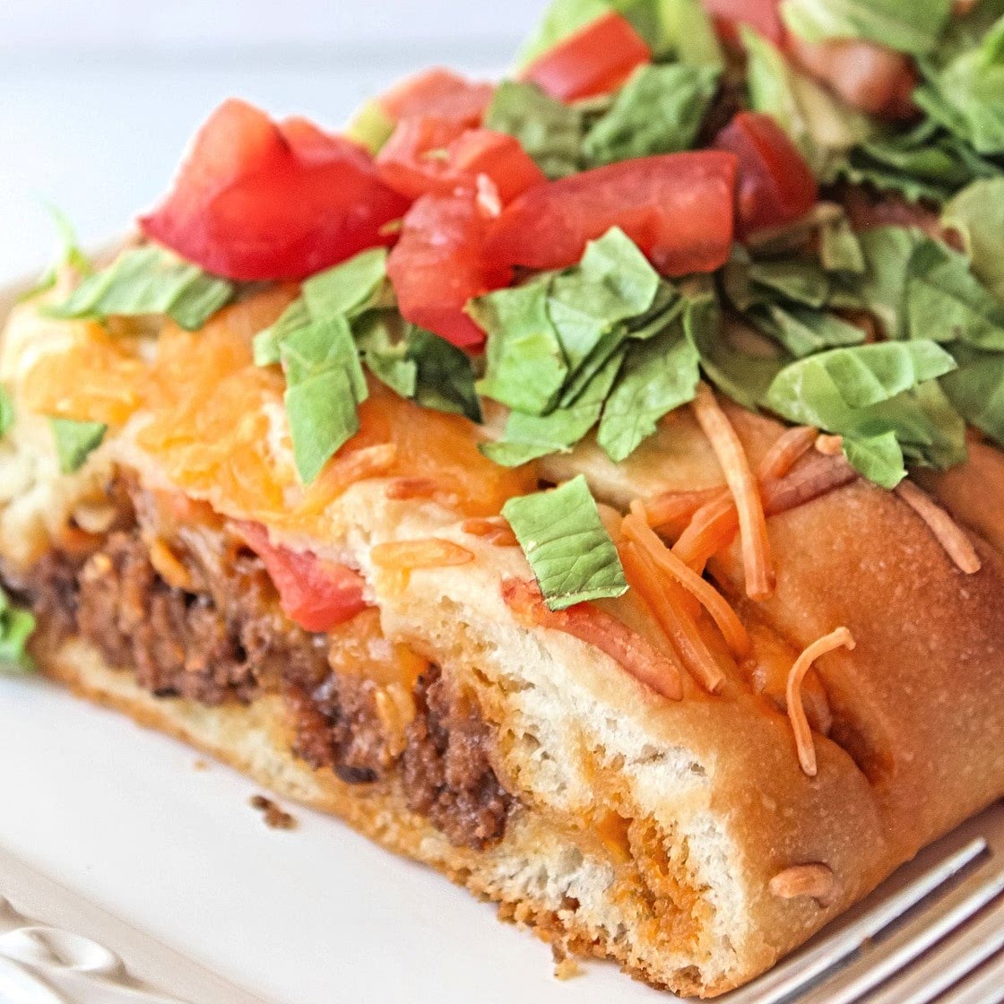 Easy Taco Braid with Pizza Crust