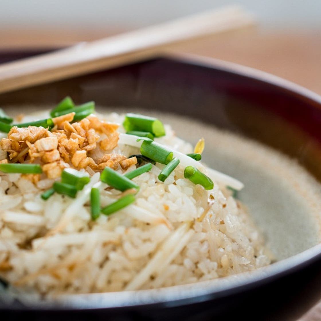 Garlic Fried Rice with Thai Basil