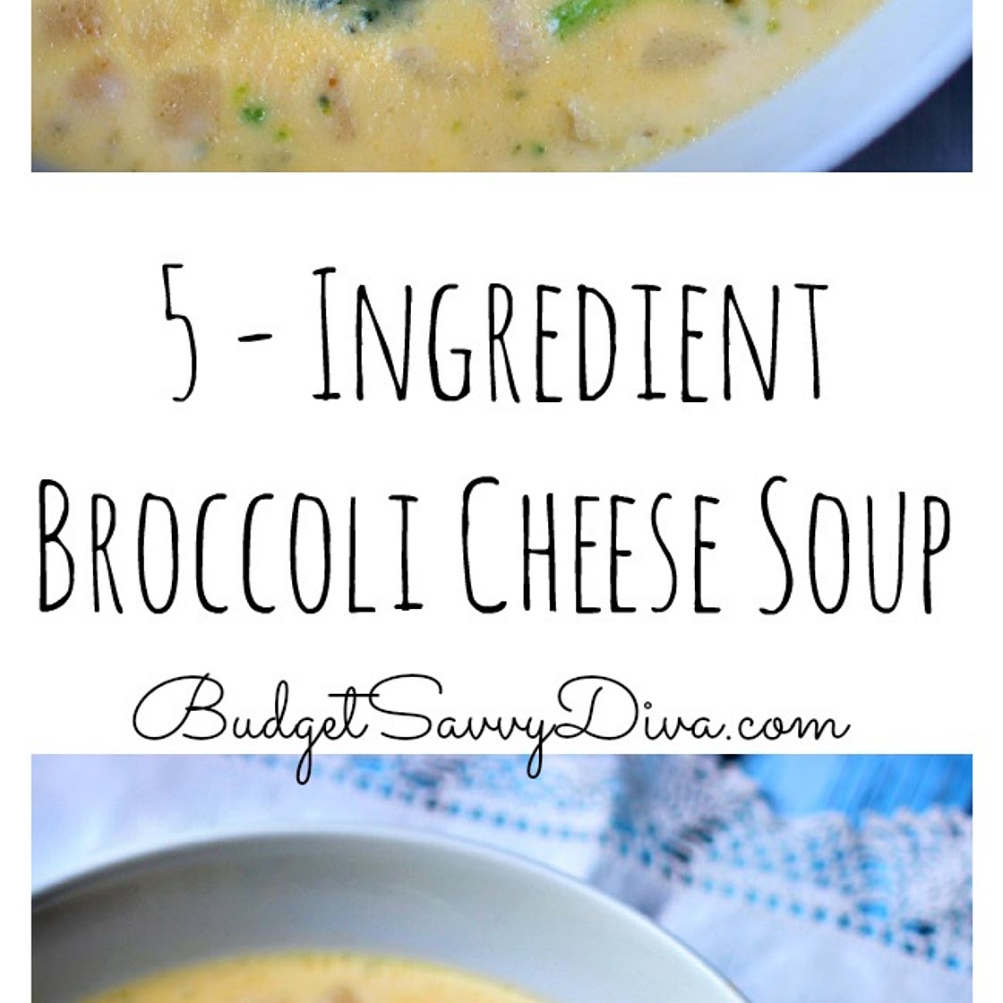 5 - Ingredient Broccoli Cheese Soup Recipe