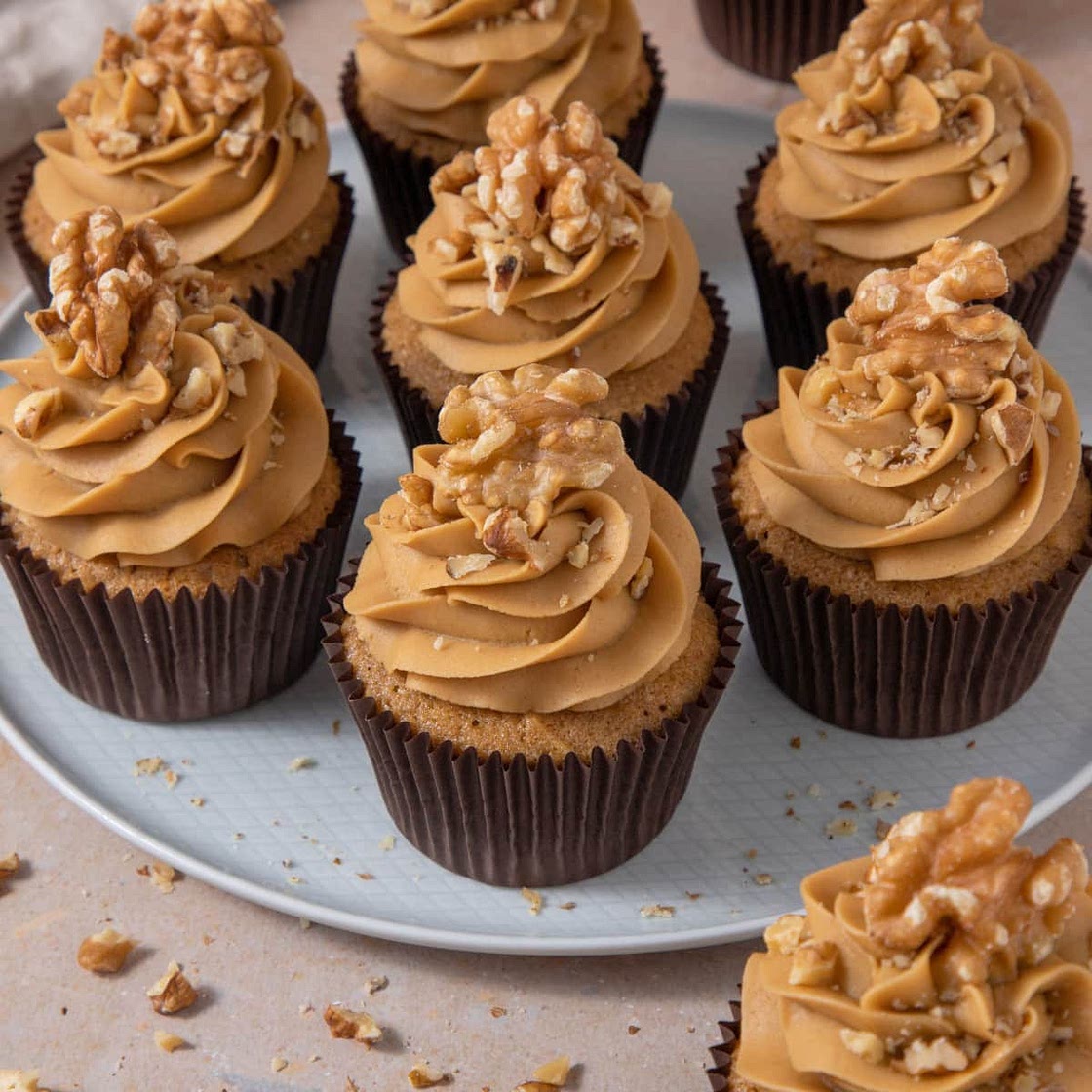 Coffee & Walnut Cupcakes