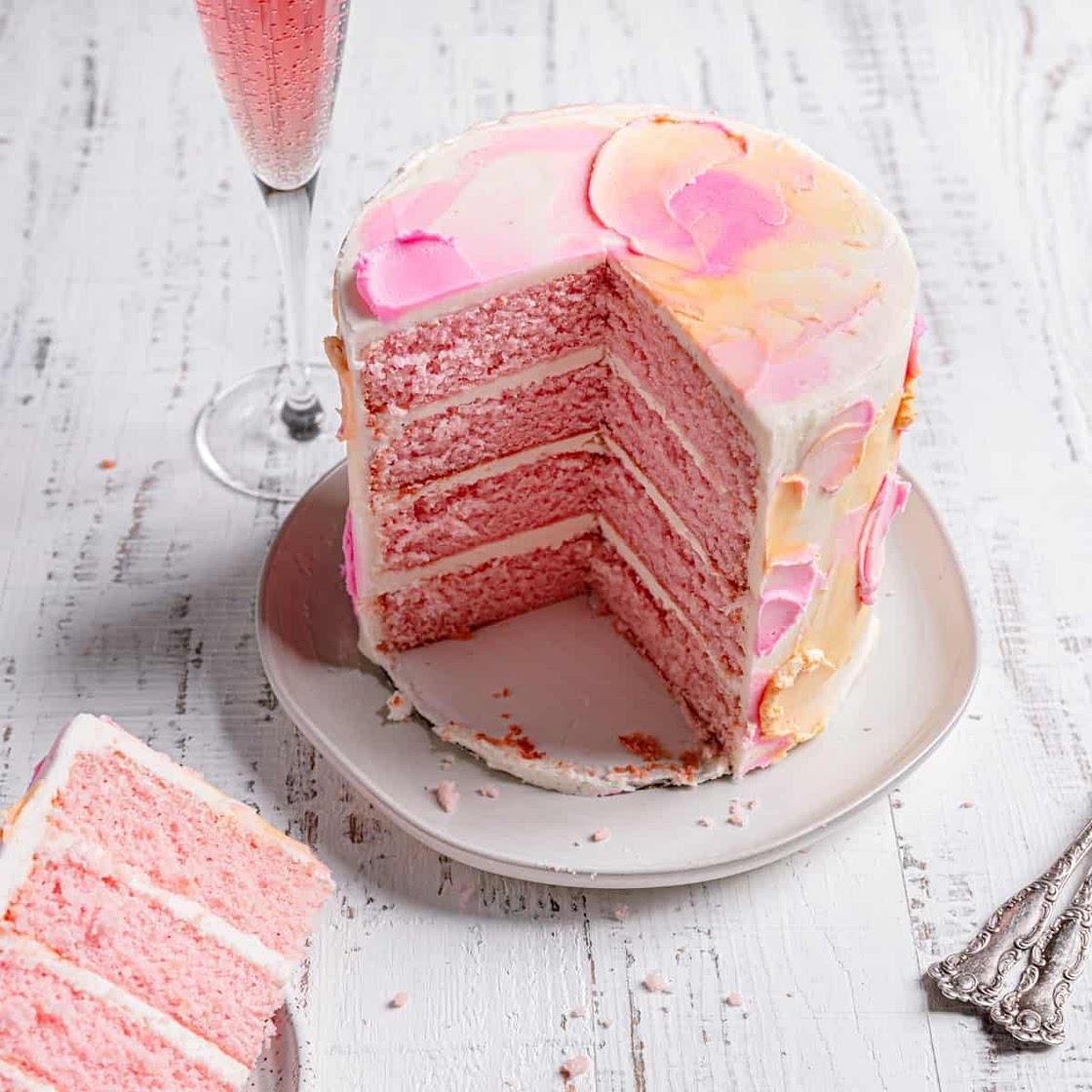 Pink Champagne Cake