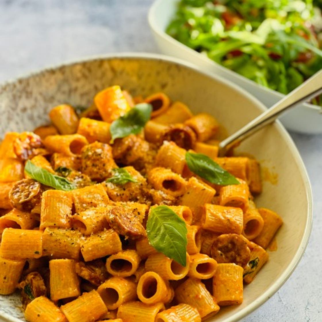 Creamy Red Pesto & Chorizo Pasta