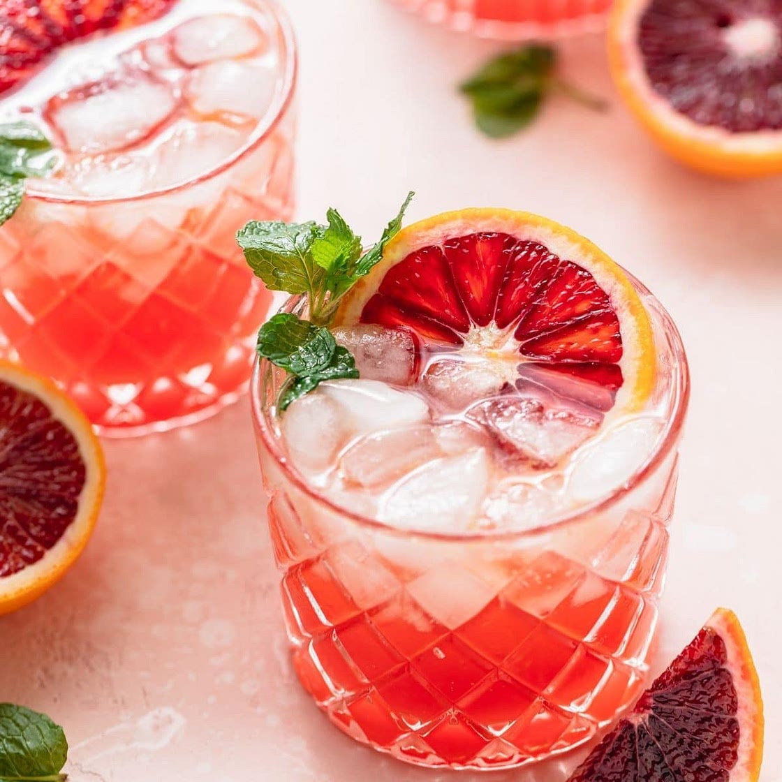 Blood Orange Bourbon Smash