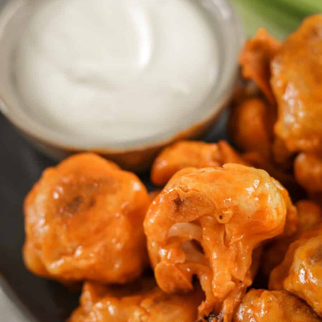 Vegan Buffalo Cauliflower Wings