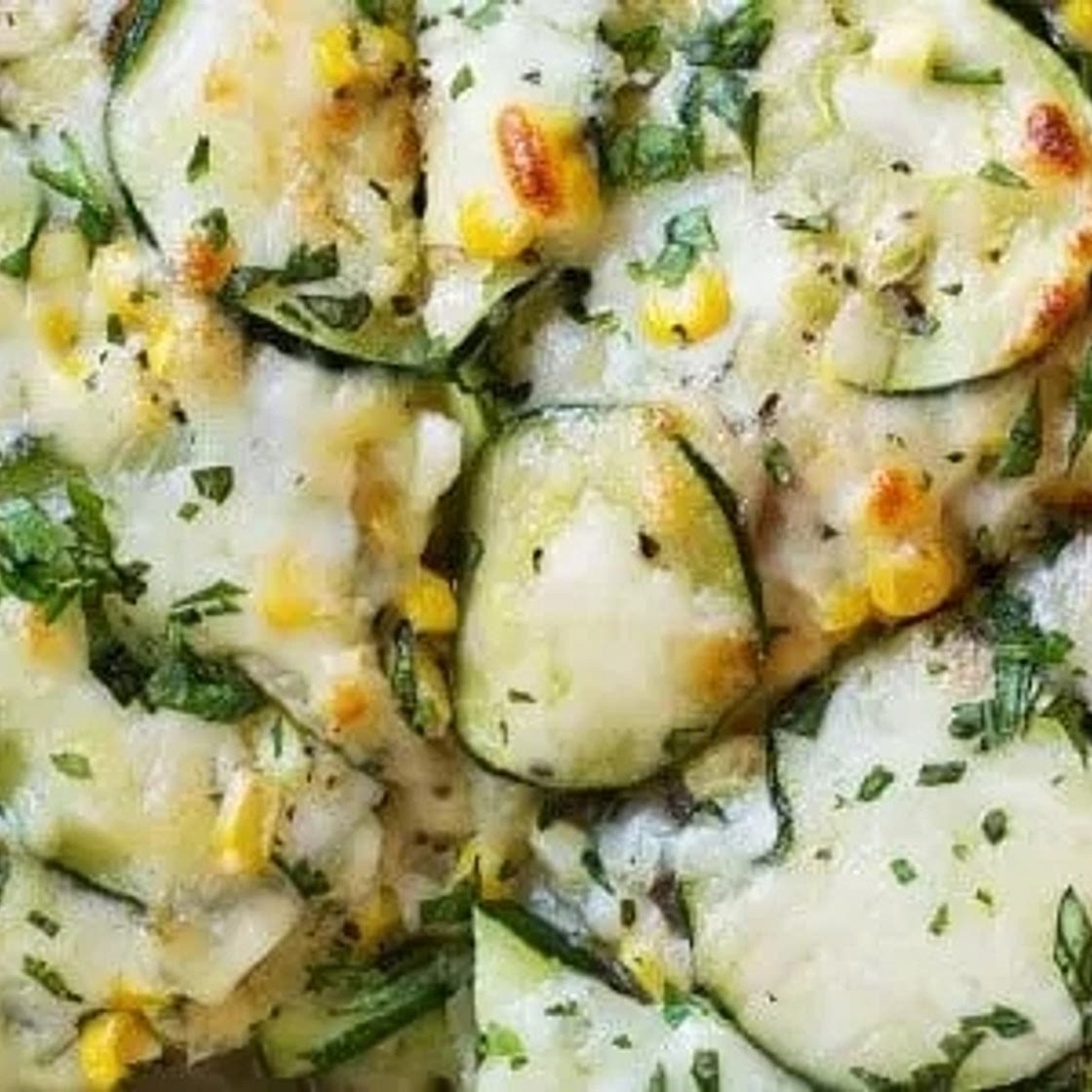 Tarte aux courgettes et maïs