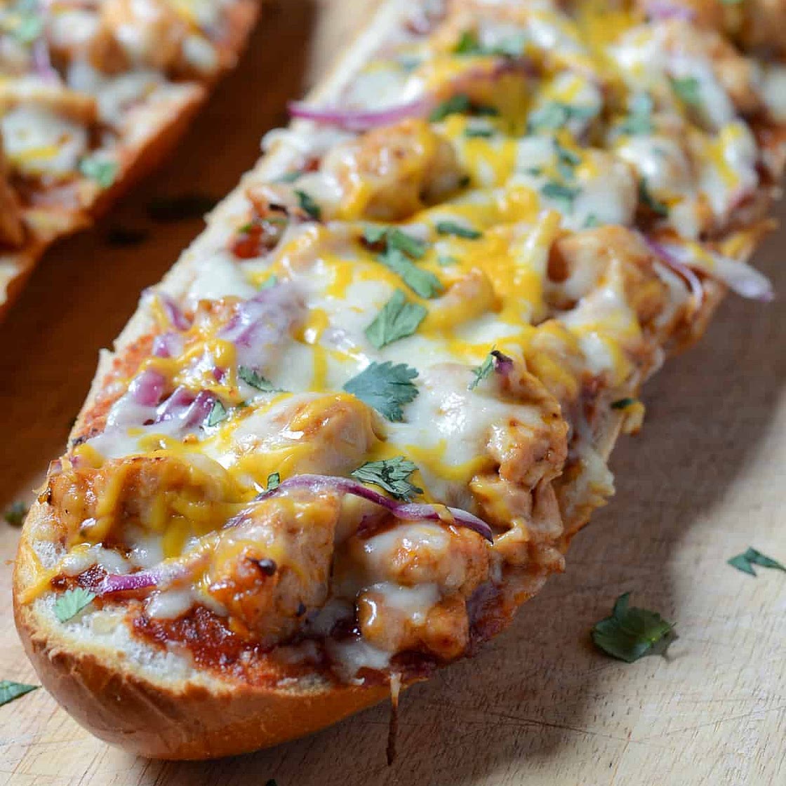 BBQ Chicken French Bread Pizza
