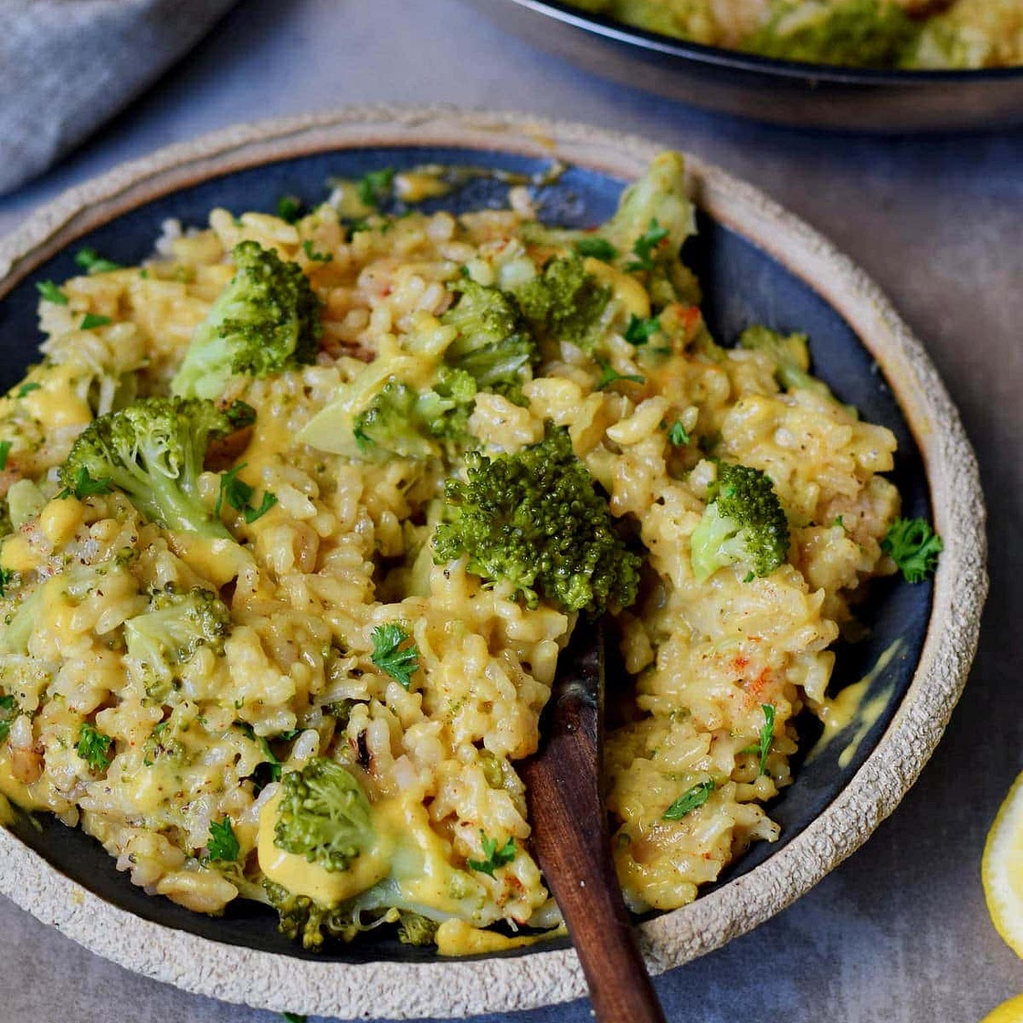 Vegan Risotto With Broccoli