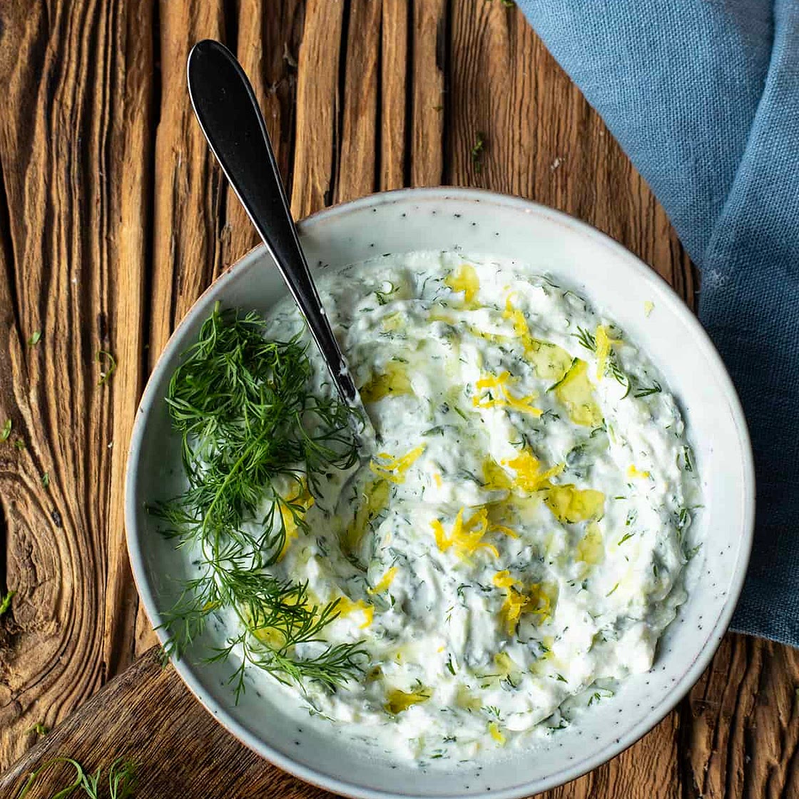 Tzatziki Sauce with Dill and Lemon