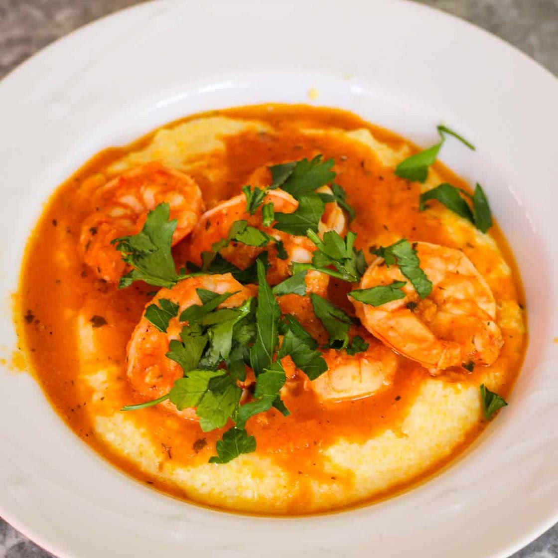 Shrimp and Polenta