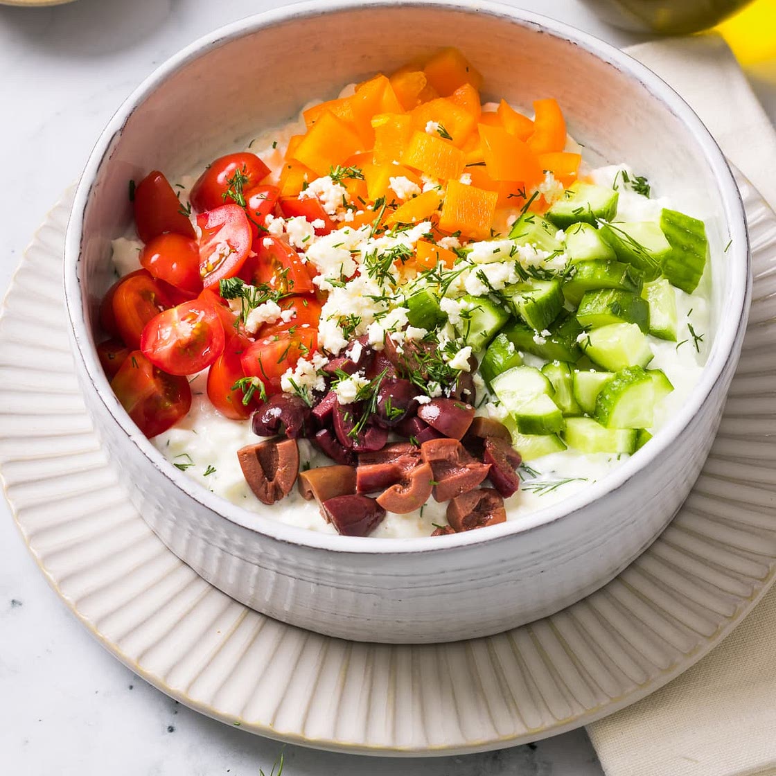 Greek Cottage Cheese Bowl
