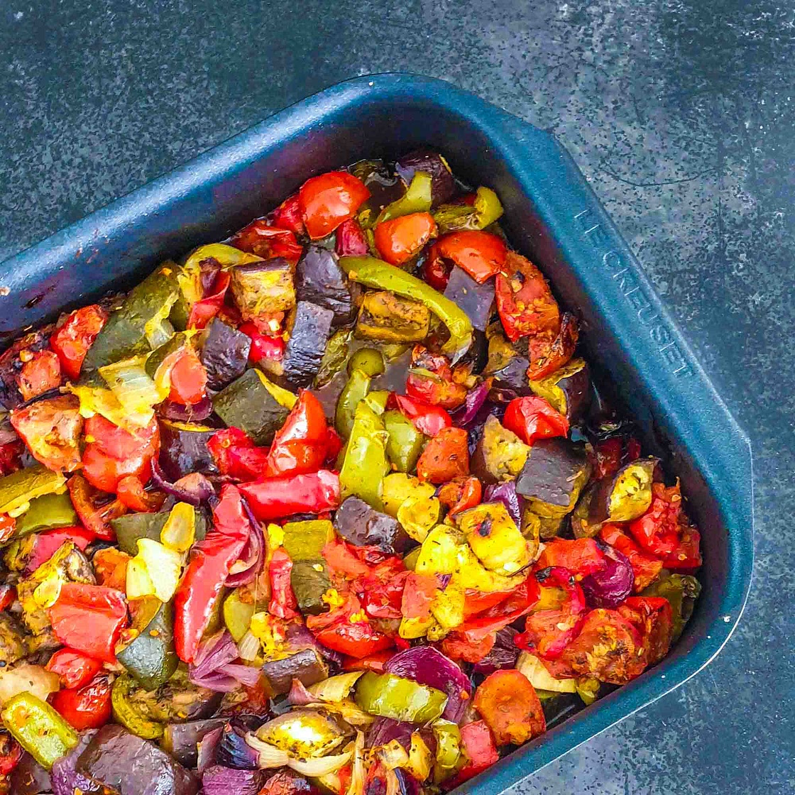 Ratatouille confite au four