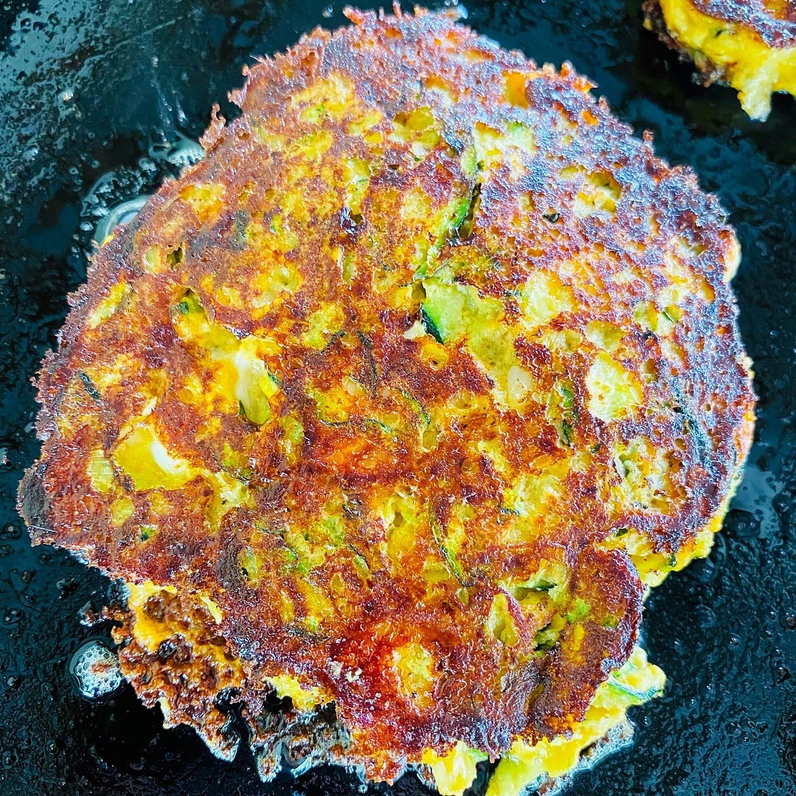 Blackstone Zucchini Feta Fritters